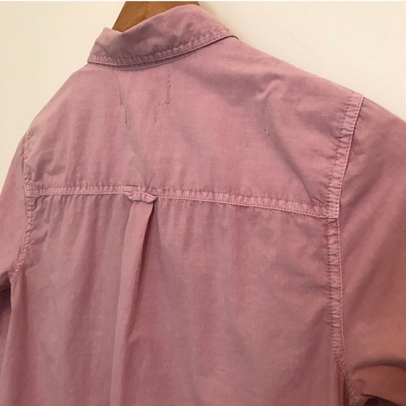 Madewell | Washed Cotton Boyfriend Shirt - Pink - Picture 4 of 6